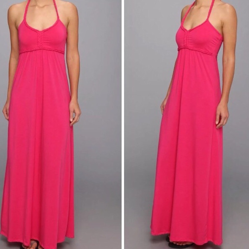 Soybu dhara pink maxi dress medium padded halter